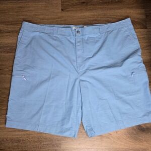 True Nation Mens 58 Waist Stretch Cargo Shorts Light Blue DXL PL255643103709 NEW